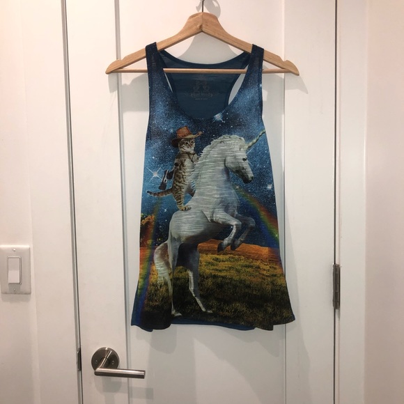 Tops - Unicorn and Cat Tank Top